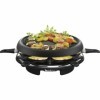 Moulinex Accessimo Raclette Plancha Crêpier 6 Coupelles RE151812, Métal, Noir