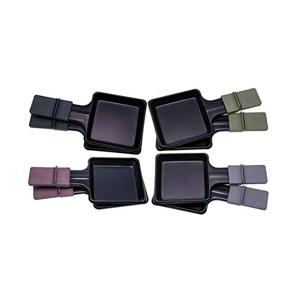 Severin 7108048 8 poêlons pour Raclette RG9645 dimensions ci-dessous 