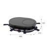 LITTLE BALANCE 8749 Multi Cheese, Raclette Grill Crêpes, 3 en 1, Jusquà 8 personnes, Sans PFAS, 1200 W, Bleu nuit