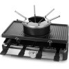 Emerio Plaisir de fête pour jusquà 8 personnes avec cette combinaison 3 en 1 de raclette et de fondue à fromage pour un plai
