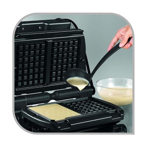 Tefal XA7248 OptiGrill Plaque gaufrée Noir