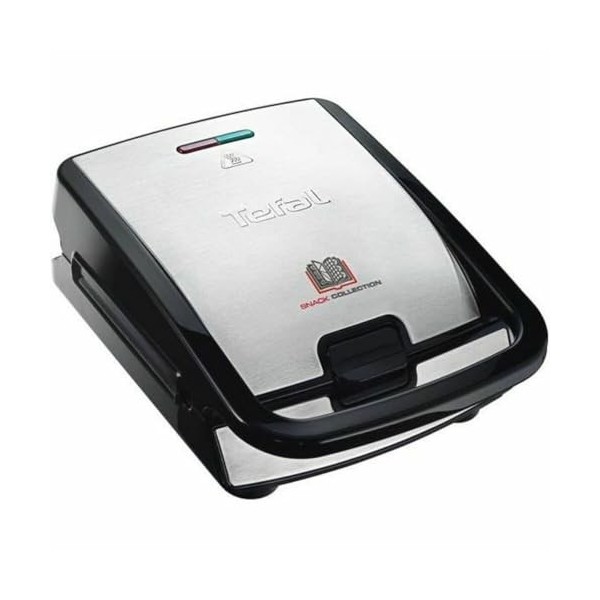 Tefal Croque gaufres et sandwiches, 2 jeux de plaques inclus, Rangement facile, Nettoyage facile, Indicateur de chauffe, revê