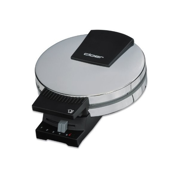 Cloer 289ESR Gaufrier à cornets pour croissants fins et croustillants, Plaques de cuisson 15 cm Ø, Plaques très lourdes, doub