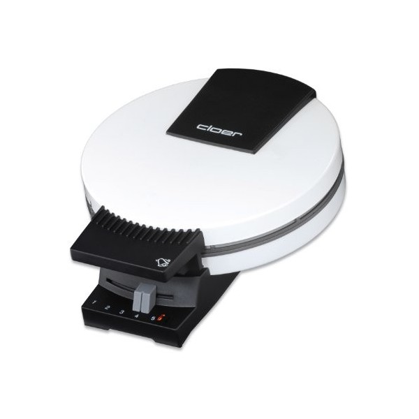 Cloer 289ESR Gaufrier à cornets pour croissants fins et croustillants, Plaques de cuisson 15 cm Ø, Plaques très lourdes, doub