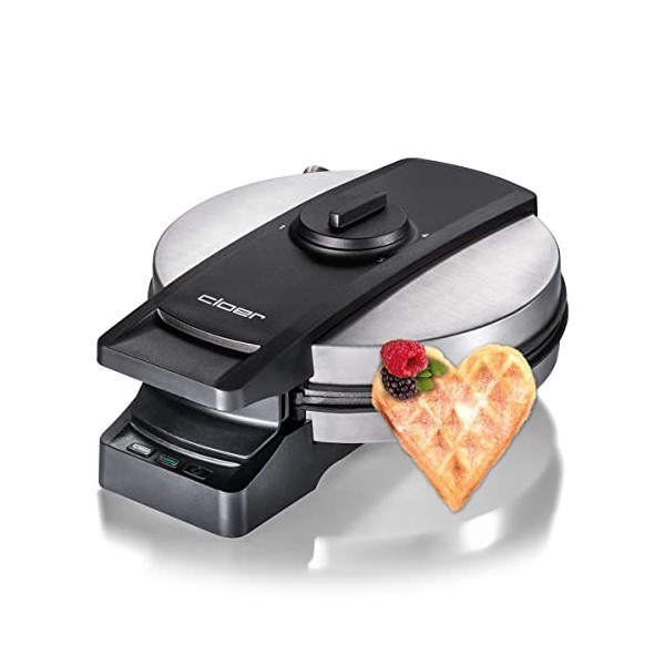 Cloer 1898XL Gaufrier Professionnel, double revêtement résistant au sucre, pour adapté à un usage commercial, gaufre au gros 