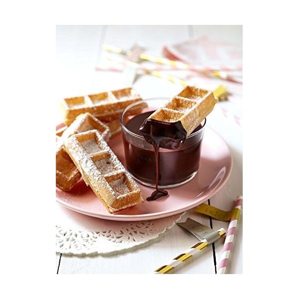 LAGRANGE Jeu de plaques Mini-gaufres, compatible avec tous les gaufriers "Premium", Plaques en fonte daluminium, Revêtement 