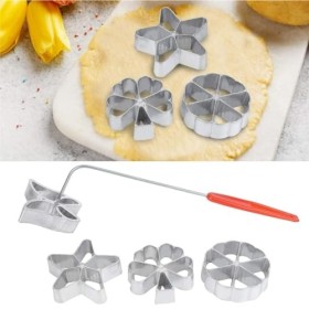 4 pièces Moule à pâte traditionnel, moule à gaufres en forme de rosette Moule à gaufres plongeant Moule à gaufres Hworost Gau