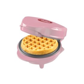Bestron Mini Gaufrier en édition de Noël, appareil à gaufres avec revêtement antiadhésif, Gaufrier idéal pour Noël, les fêtes