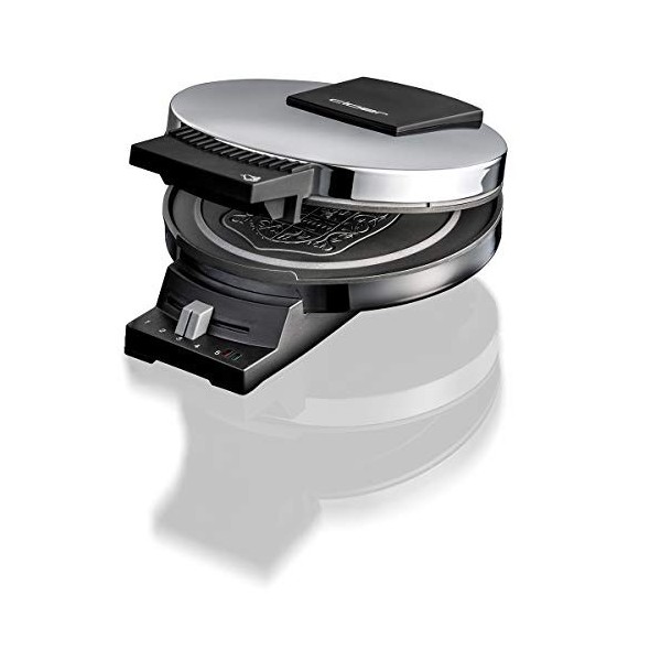 Cloer 285EF Petit Corne Gaufrier Cornet de Glace avec Armoiries de la Frise Orientale, Plaques 15 cm Ø, Temps de Cuisson régl