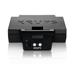 Krups FDK252 Gaufrier | 2 gaufres épaisses | Revêtement antiadhésif | Plaques profondes | Fonction de rangement vertical | Ra