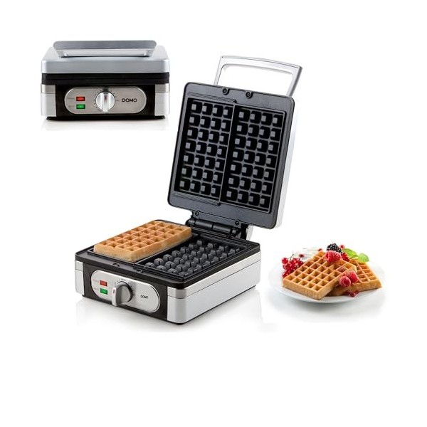 GAUFRIER DOMO DO9047W, taille unique, Argent