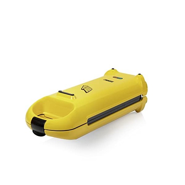 Princess 01.132406.01.001 132406 Waffle Maker Flip Moules à gaufres, boîtier/Corps Matériau Couvercle: Plastique, Noir, Jaune