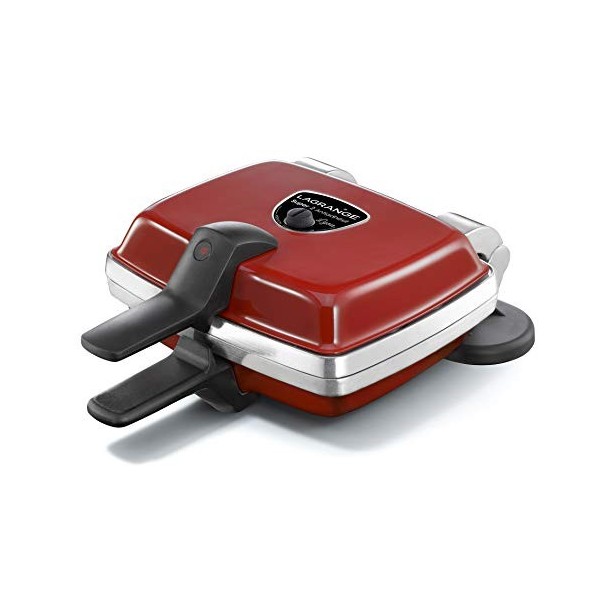 LAGRANGE Gaufrier Super2, 1000W, 3 jeux de plaques inclus Gaufre, Gaufrette & Croque-Monsieur , Fabriqué en France, Réversib