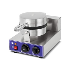 vertes Gaufrier Professionnel Électrique 1000W En Acier Inox Fonction Minuterie Jusquà 5 min, Température 50-300 °C, 4 Pied