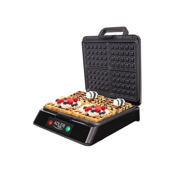 Adler AD 3036 Gaufrier, Plastique, Multicolore