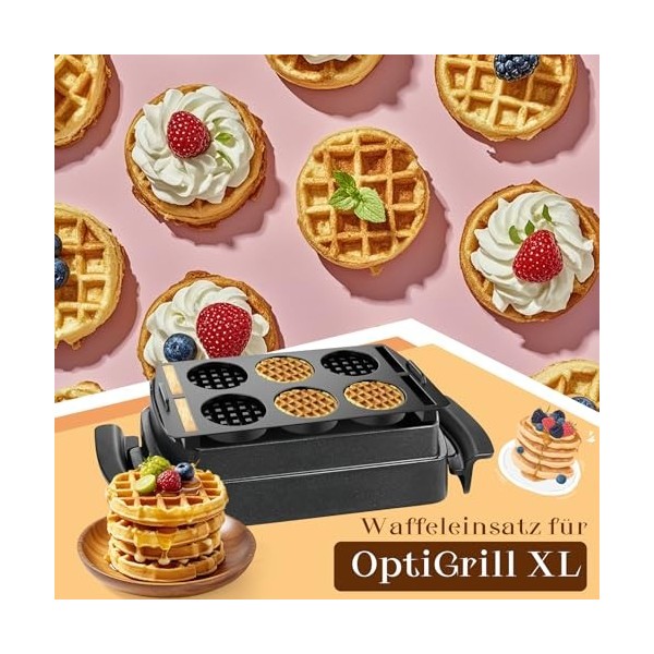 Accessoires pour plaques à gaufres compatibles avec Tefal OptiGrill XL