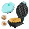 Mini Gaufrier, Machines à Gaufres 350W Machine à Petit Gaufres avec Revêtement anti-adhésif, pour les Anniversaires denfants
