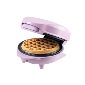 Bestron Mini gaufrier pour gaufres classiques, Petit gaufrier avec revêtement anti-adhésif, pour les anniversaires denfants,