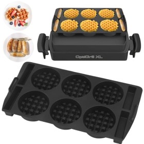 Plaques à gaufres compatibles avec Tefal Optigrill XL, insert à gaufres, plaque de cuisson en silicone, accessoires de gril d