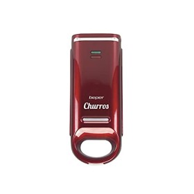 BEPER BT.600Y. Plaque antiadhésive pour churros, Puissance 800 W, Poignée isolante, Voyant de fonctionnement et pieds antidér