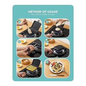 ZDSFSD 1 plaque gaufrée traditionnelle en alliage daluminium anti-adhésif pour un nettoyage facile