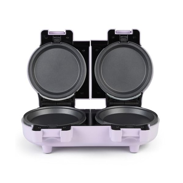 Petra PT5923PPVDE double mini machine à snacks - Machine à friandises compacte, gaufrier américain/belge, plaques antiadhésiv