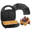 Vinteky Gaufrier 8 en 1 Croque-monsieur Machine à Sandwich avec 8 Plaques Antiadhésives Amovibles et Interchangeables, Chauff