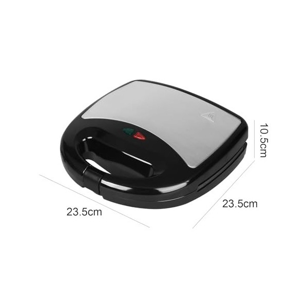 Vinteky Gaufrier 8 en 1 Croque-monsieur Machine à Sandwich avec 8 Plaques Antiadhésives Amovibles et Interchangeables, Chauff