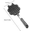 Waffle Makers, en forme de cœur, avec revêtement antiadhésif et poignées isolées, mini gaufrier, alliage daluminium, double 