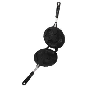 Machine à Gaufres au Poisson Taiyaki avec Plaque de Cuisson Antiadhésive et Longue Poignée, Moule à Gâteau Japonais Double Fa