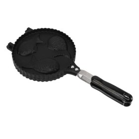 Pot à gaufres pour poisson, design mignon dessin animé, double face, aluminium, chauffage uniforme pour snack-bar domestique