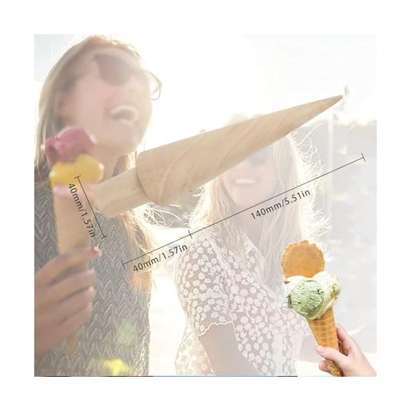 LATRAT Lot de 2 moules à gaufres et écureuils - En bois - Pour cornes à gaufres