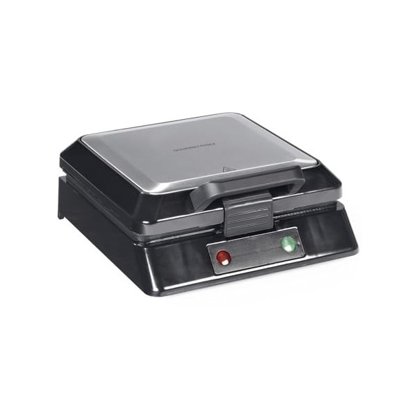GOURMETmaxx Gaufrier pour 4 gaufres belges | Gaufrier automatique avec degré de brunissage réglable, revêtement anti-adhésif 