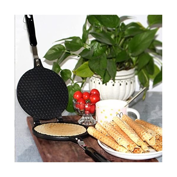 Machine à gaufres anti-adhésive avec poignée disolation thermique pour la maison, le commerce et la maison