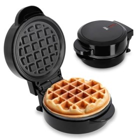 ADE Mini gaufrier | machine à gaufre belge forme ronde | parfait pour une personne, une fête, un anniversaire denfant | revê