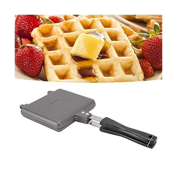 Topyond Gaufrier Outil De Cuisson De Gaufres Antiadhésif Efficace Gaufrier Carré Universel Opération Facile Adapté Aux Access