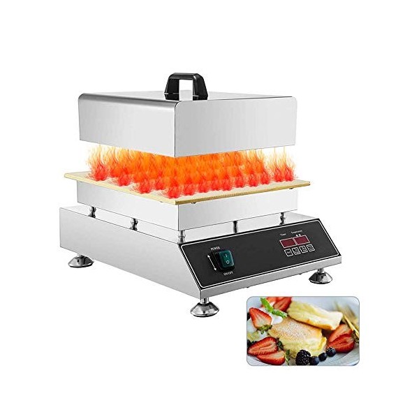 hzexun Machine à Gaufres Grille Pain Commerciale Gaufre De Crêpes Soufflé Japonais 1500W Machine à Gaufres Antiadhésive