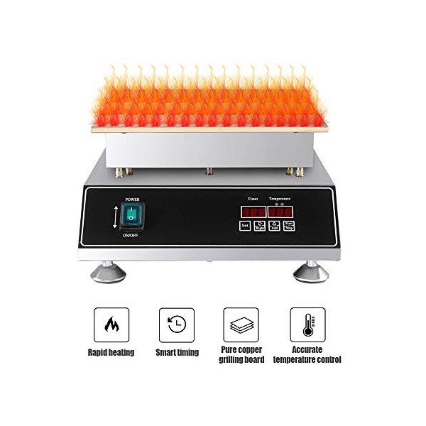 hzexun Machine à Gaufres Grille Pain Commerciale Gaufre De Crêpes Soufflé Japonais 1500W Machine à Gaufres Antiadhésive