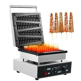 Gaufrier Machine Gaufre Grille-pain gaufrier Lolly Muffin Machine Commercial Électrique Antiadhésif Moule à Pâtisserie Tempér