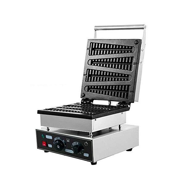 Gaufrier Machine Gaufre Grille-pain gaufrier Lolly Muffin Machine Commercial Électrique Antiadhésif Moule à Pâtisserie Tempér