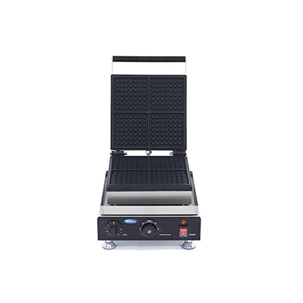 Gaufrier 4 Pièces Gaufre Carrée - Mini Gaufres - Gaufrier Professionnel - Taille Compacte - Revêtement Antiadhésif