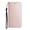 Miagon Housse de Protection pour Samsung Galaxy S22 Plus,Coque Etui Fibre de Carbone Antidérapant Pochette en Cuir Clapet ave