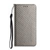 Miagon Housse de Protection pour Samsung Galaxy S22 Plus,Coque Etui Fibre de Carbone Antidérapant Pochette en Cuir Clapet ave