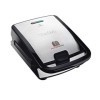 Tefal SW852D Snack Collection, Plaques Gaufres et Croque monsieur incluses, 2 Plaques Interchangeables, Noir/Acier Inoxydable