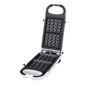 Silva-Homeline CM 303 Machine à donuts/gaufres et cake Pop avec 3 inserts et idées de recettes Blanc