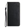 Miagon Housse de Protection pour Samsung Galaxy S22 Plus,Coque Etui Fibre de Carbone Antidérapant Pochette en Cuir Clapet ave