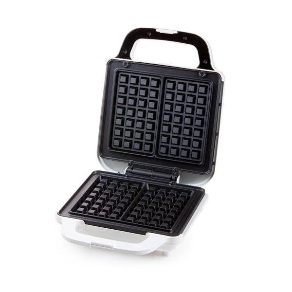 Domo DO9222W Moule à gauffres 2 Gauffre s 900 W Noir, Blanc