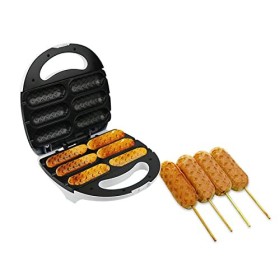 Hotdog Gaufrier 750W Waffle Corn Dog Maker French Muffin Hot Dog Machine Non Stick Corn Dog Machine Prise UE 220-240V 