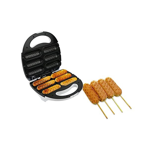 Hotdog Gaufrier 750W Waffle Corn Dog Maker French Muffin Hot Dog Machine Non Stick Corn Dog Machine Prise UE 220-240V 