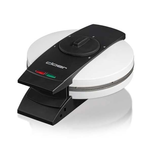 Cloer 1631HB Gaufrier pour 5 coeurs gaufrés individuels, Revêtement antiadhésif, 930 W, lumière de cuisson, fonction stand pr